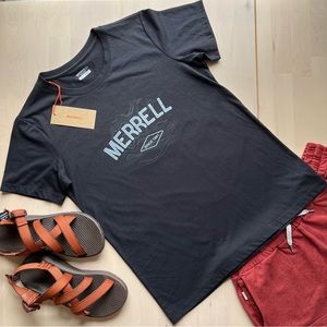NEW Merrell Topography Graphic Design Tee